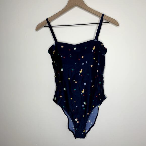 Summersalt Oasis Navy Stars Swim Bathing Suit Womens Size 4 Blue - Picture 2 of 13